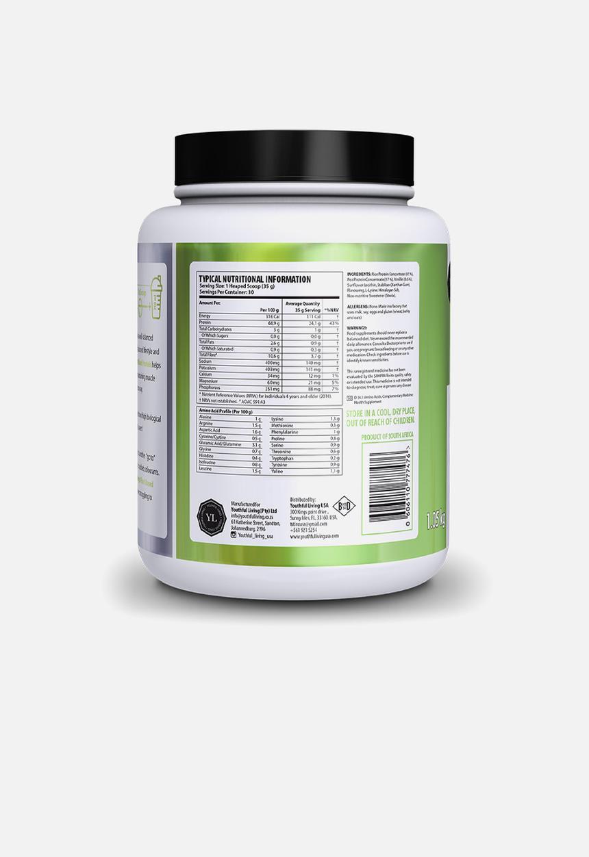 Youthful Living - Vegan Lean Protein 1.05kg -Vanilla