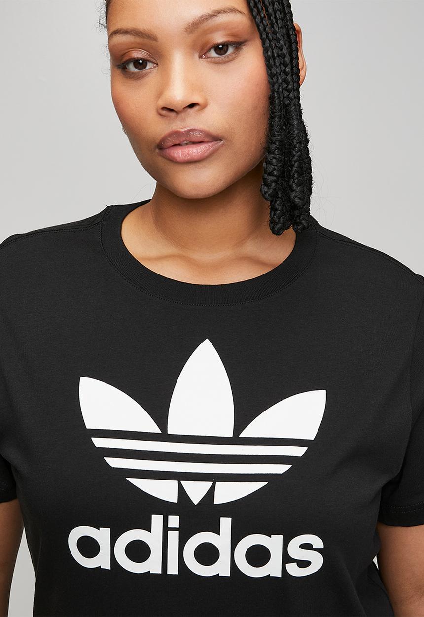 adidas Originals - Plus trefoil tee w s26 tee - black/white