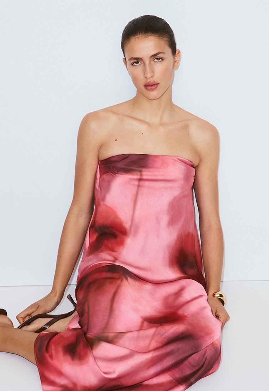 MANGO - Dress bloom - light/pastel pink