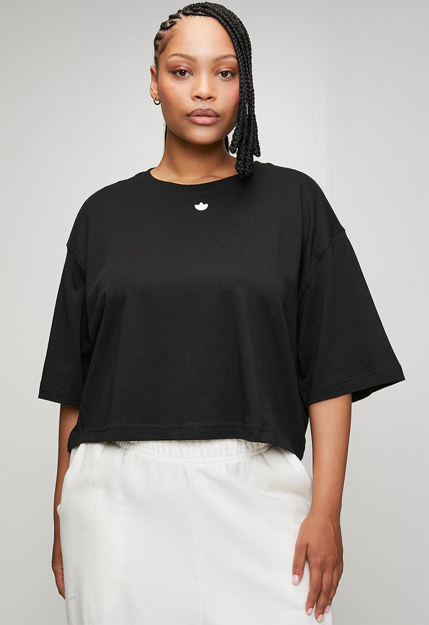 adidas Originals - Plus ess crop tee w s26 tee - black/white