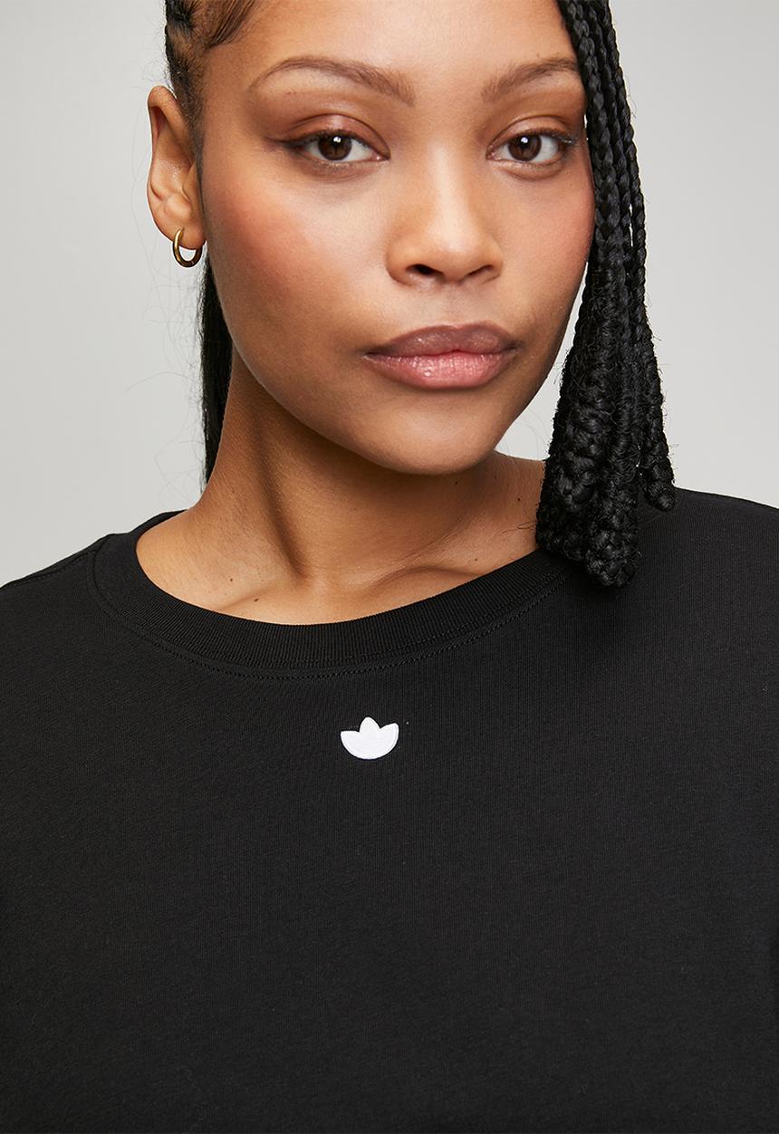 adidas Originals - Plus ess crop tee w s26 tee - black/white