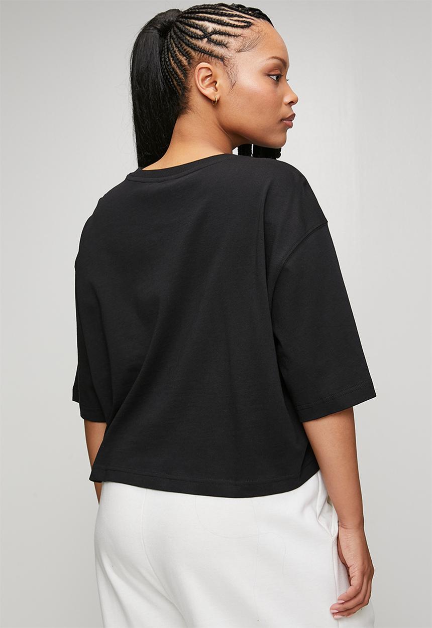 adidas Originals - Plus ess crop tee w s26 tee - black/white