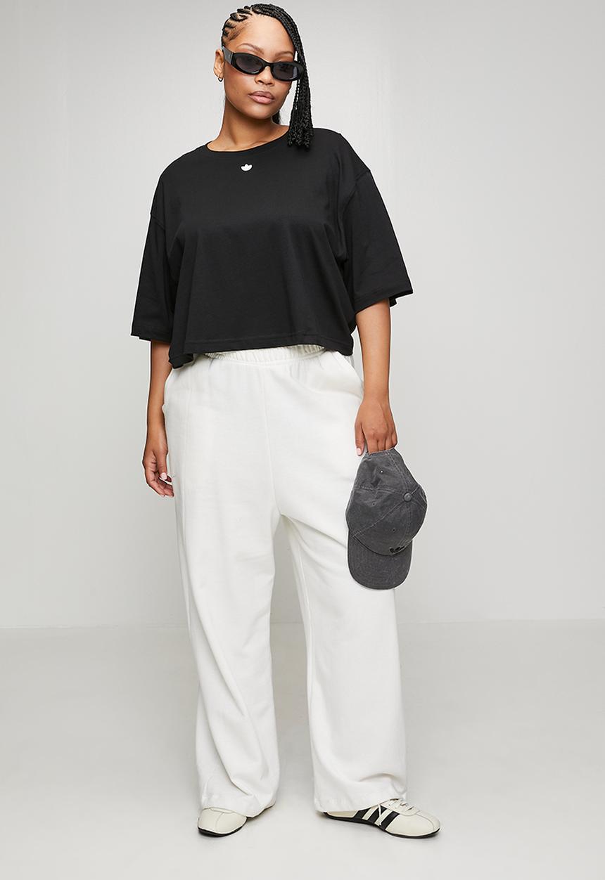 adidas Originals - Plus ess crop tee w s26 tee - black/white
