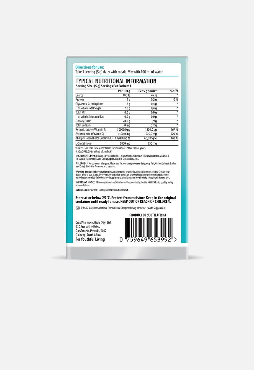 Youthful Living - L-Glutathione Sachets 5g -Unflavoured box