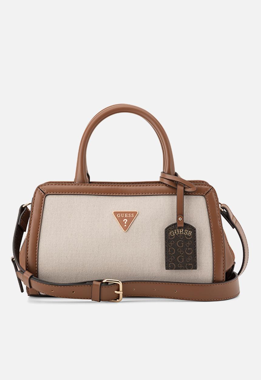 GUESS - Cadence Satchel Bag - Natural