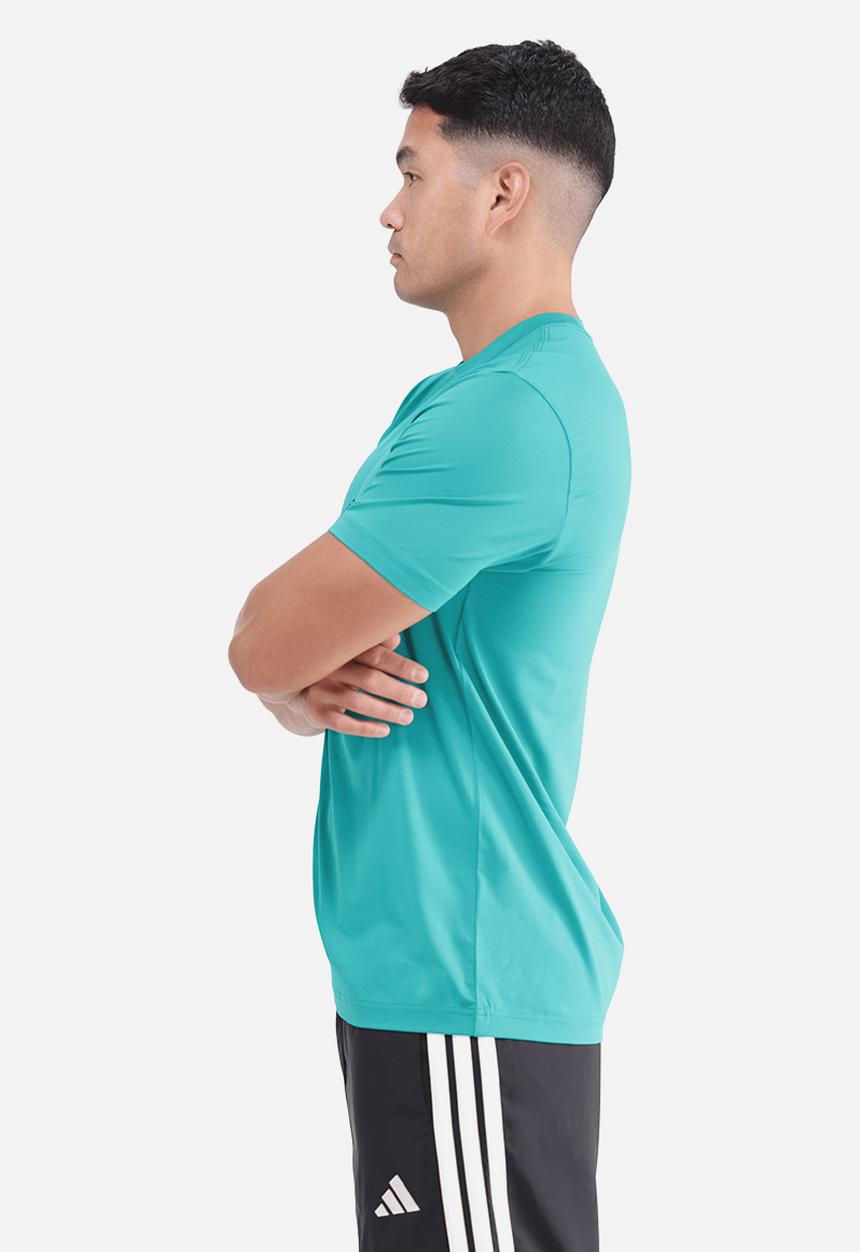adidas Performance - Workout Essential  FR Big Logo Tee  - Equipment Teal Green