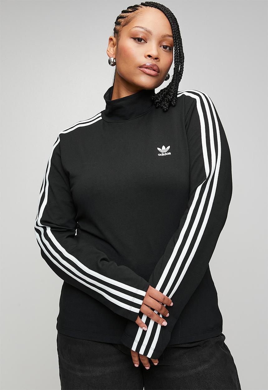 adidas Originals - Plus 3s trneck ls w s26 top - black/white