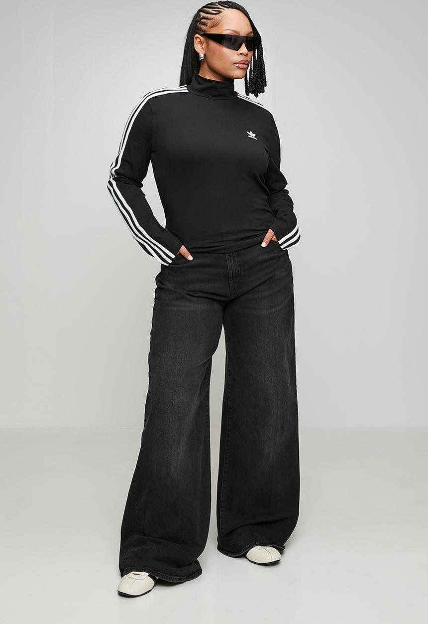 adidas Originals - Plus 3s trneck ls w s26 top - black/white