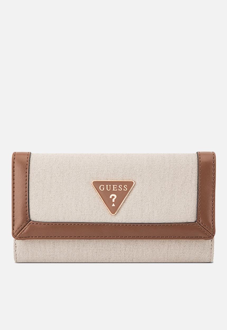 GUESS - Cadence Sling Slim Clutch Bag - Natural