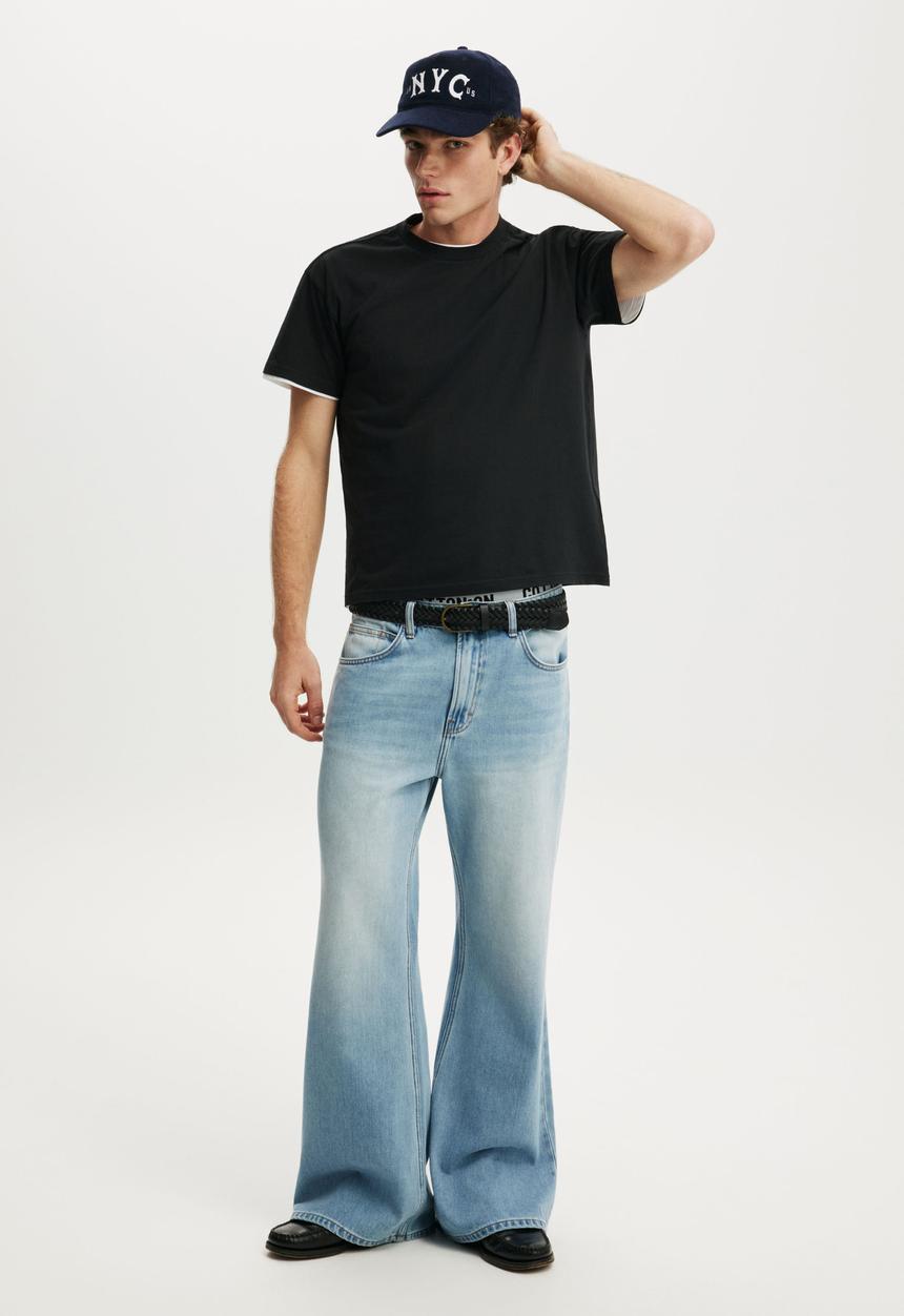 Cotton On - Fitted T-shirt - Black