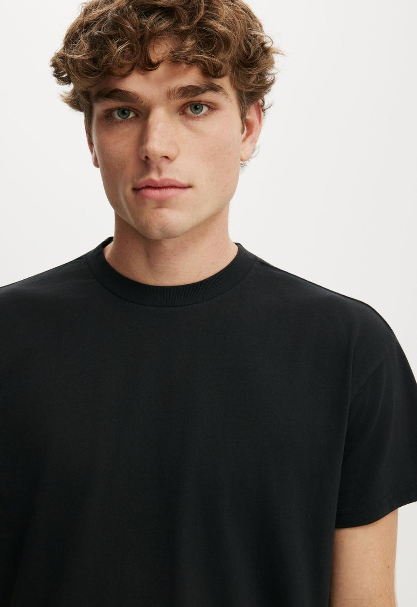 Cotton On - Fitted T-shirt - Black