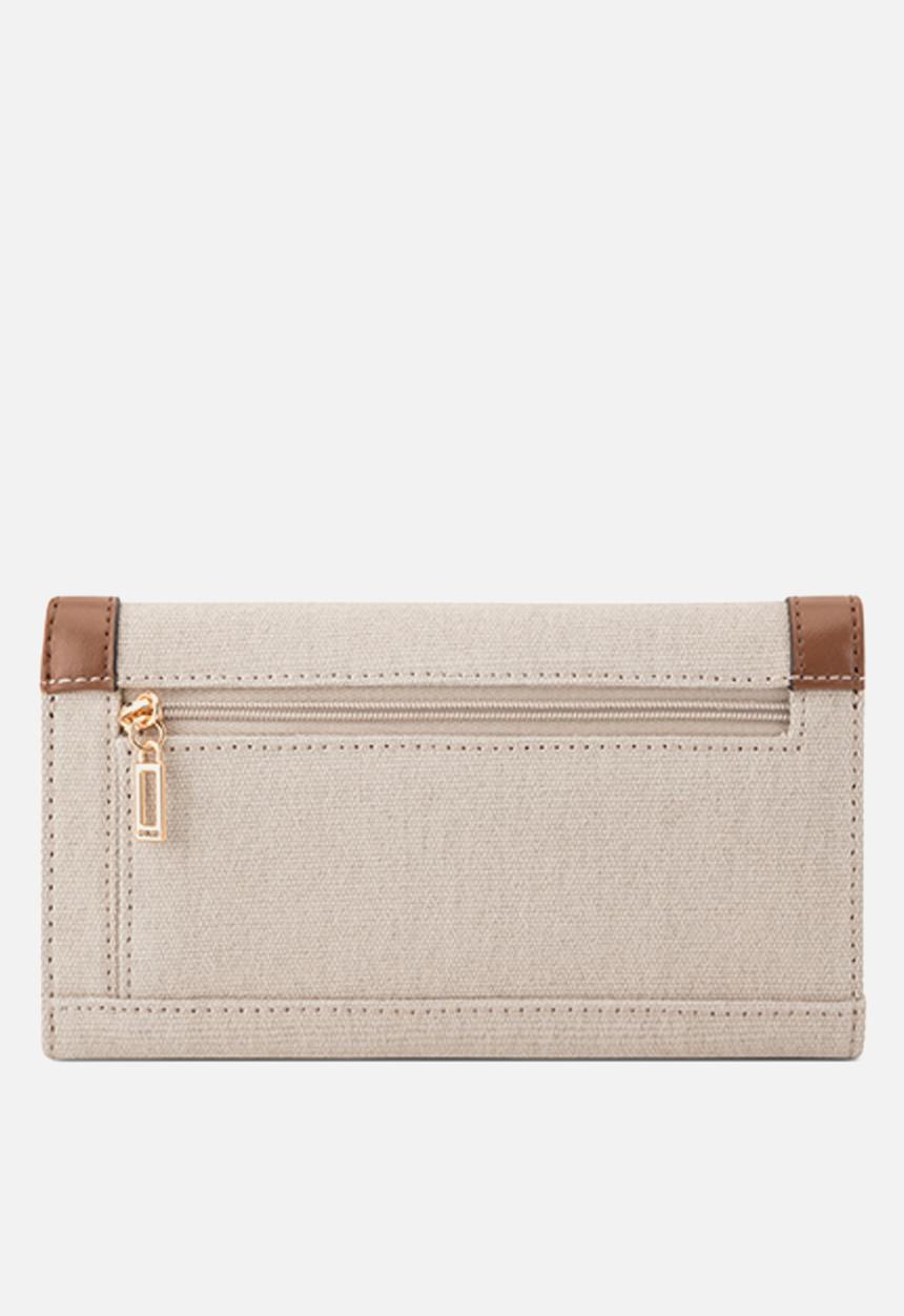 GUESS - Cadence Sling Slim Clutch Bag - Natural
