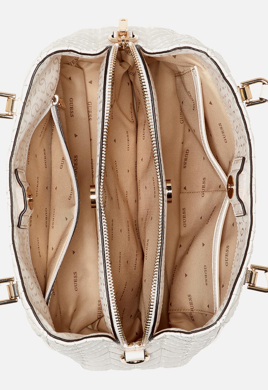 GUESS - Stacey Girlfriend Satchel - Off White