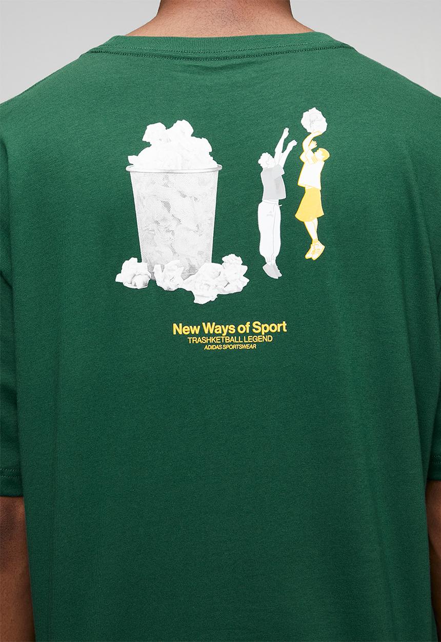 adidas Performance - SKHOOP Tee  - collegiate green