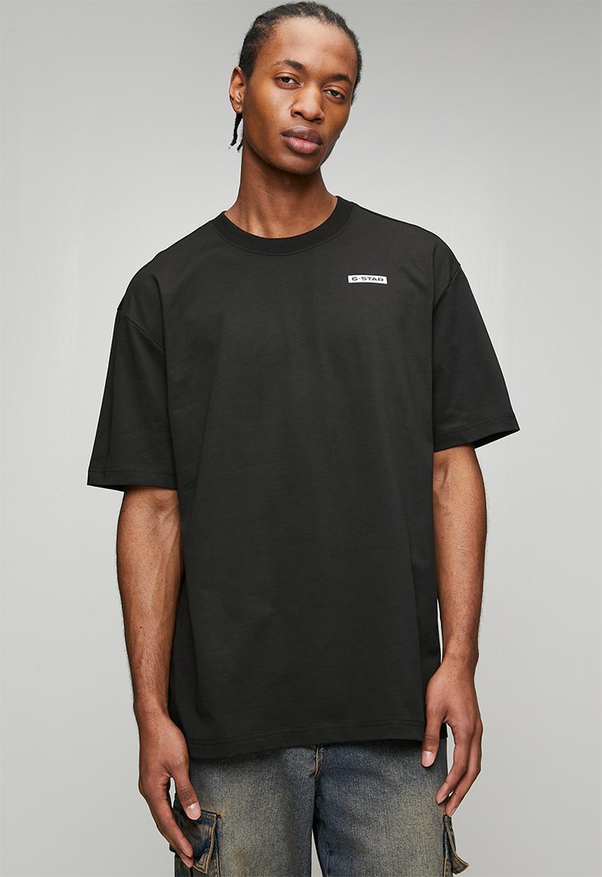 G-STAR - 002 89 layered print relaxed r t - Dk Black Base