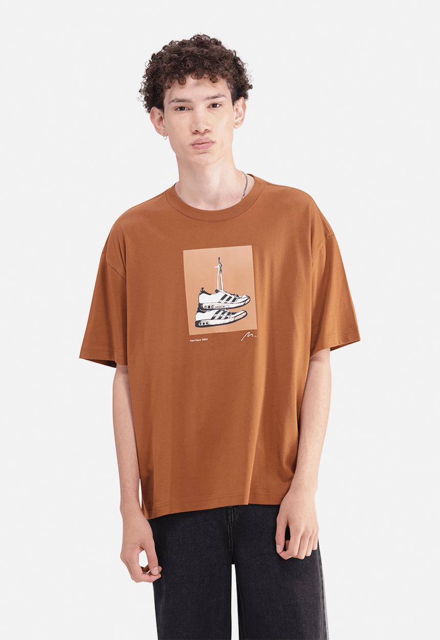 adidas Originals - Peter Oore Shoe Tee - Dusky Bronze