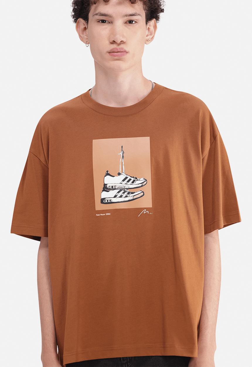 adidas Originals - Peter Oore Shoe Tee - Dusky Bronze