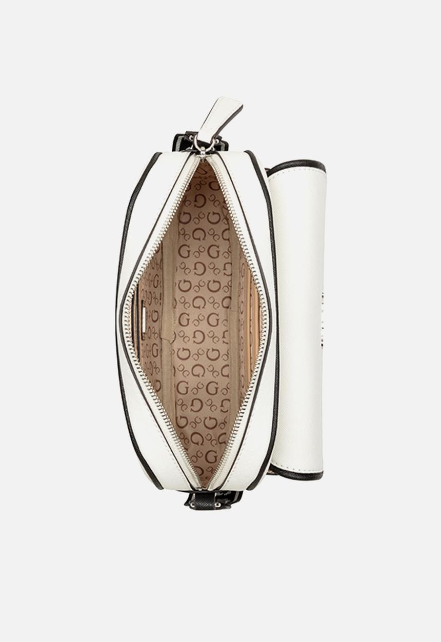 GUESS - Erin Mini Crossbody Top Zip Bag- Cream Multi