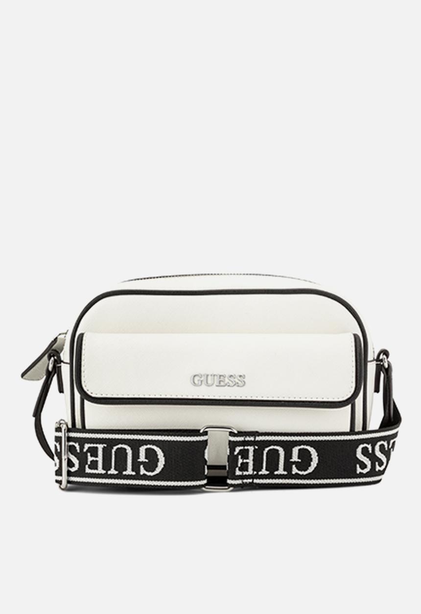 GUESS - Erin Mini Crossbody Top Zip Bag- Cream Multi
