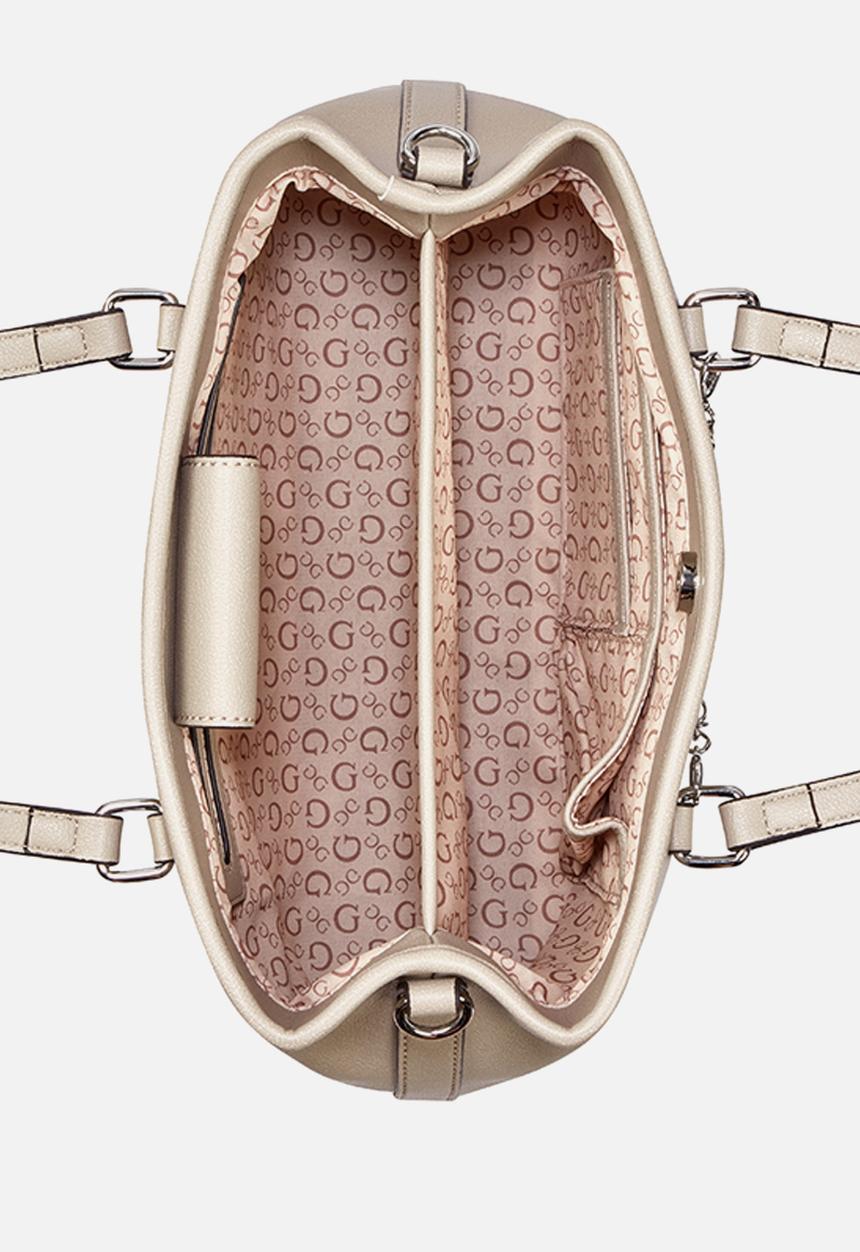 GUESS - Angelica Satchel Bag- Taupe