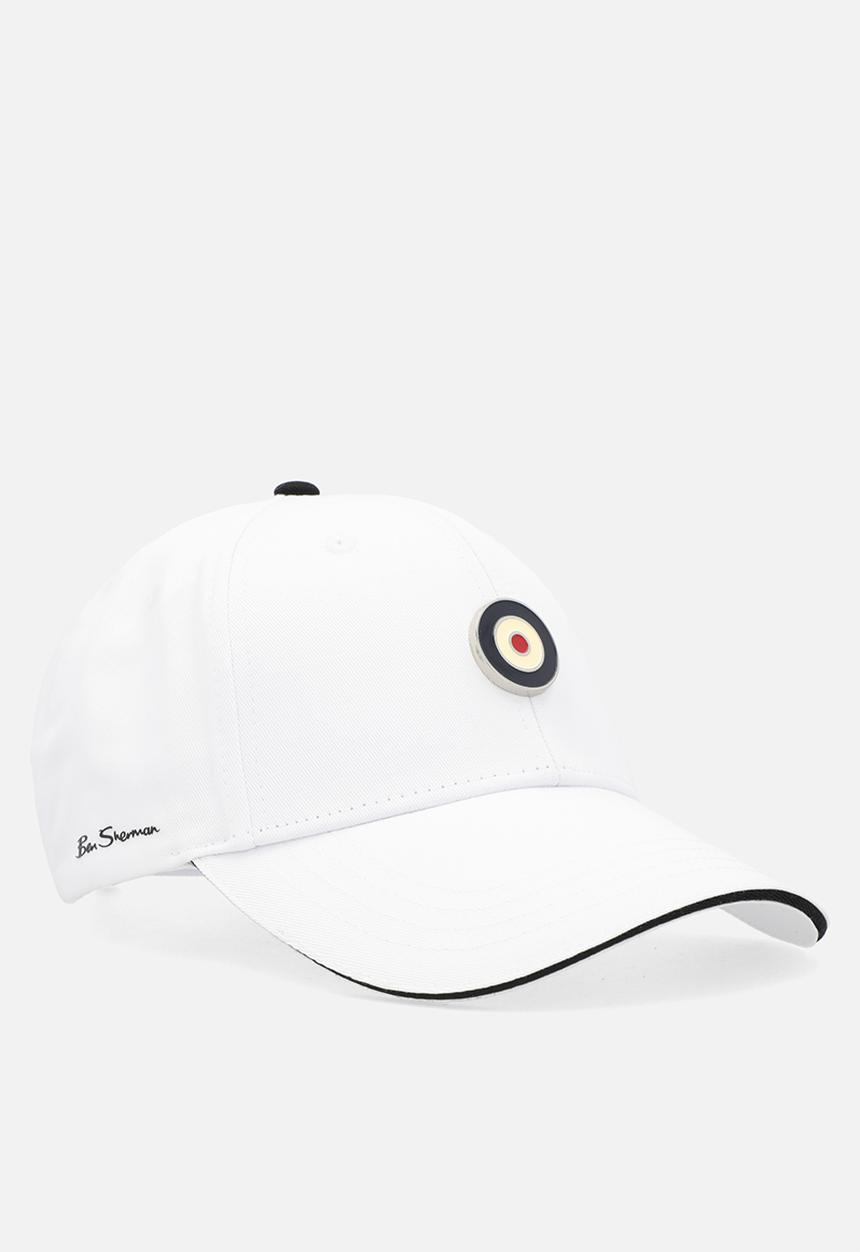 Ben Sherman - Metal Targy Badge Cap- White