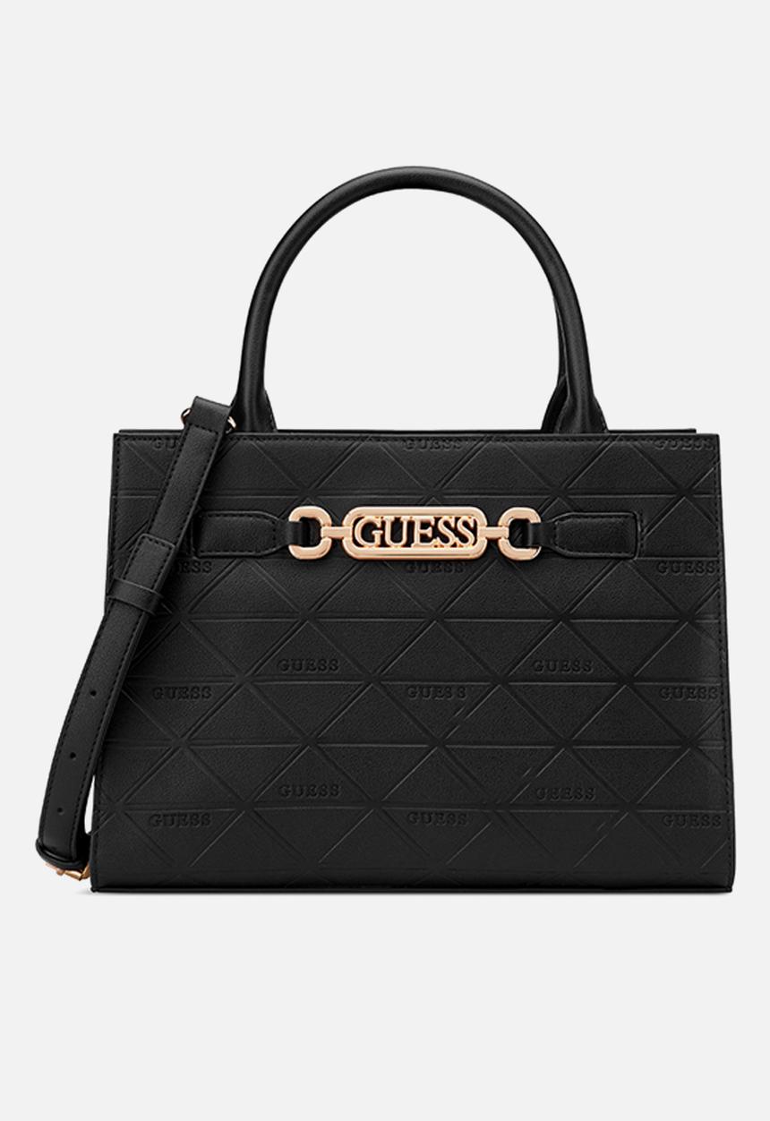 GUESS - Celestia Satchel Bag- Black