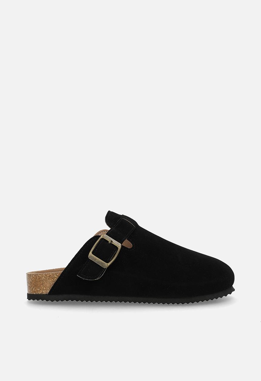 Pop Candy - Suedette clogs - black