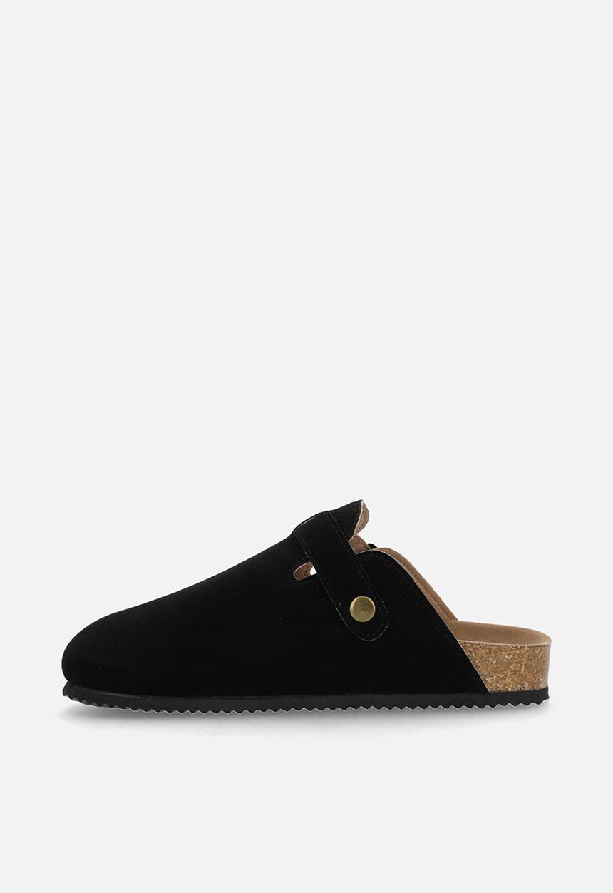 Pop Candy - Suedette clogs - black