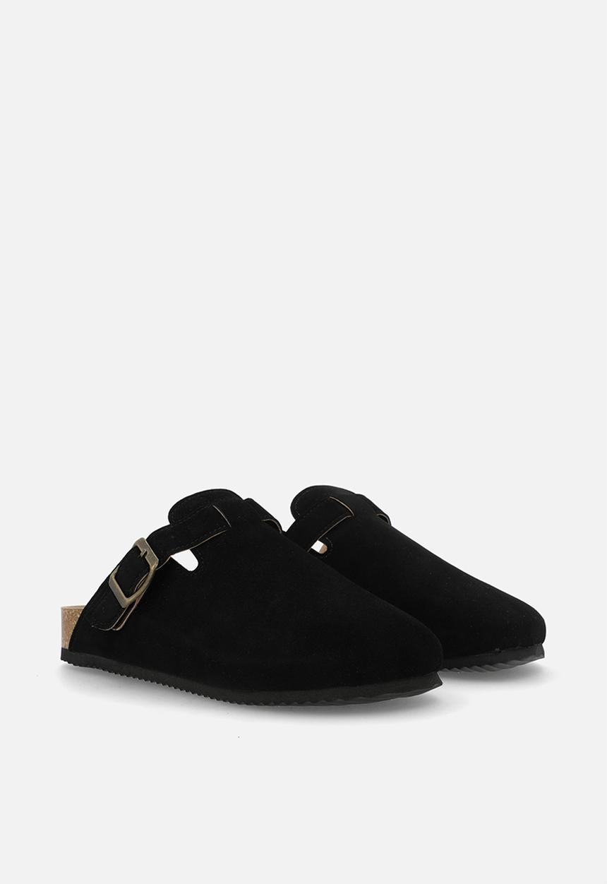 Pop Candy - Suedette clogs - black