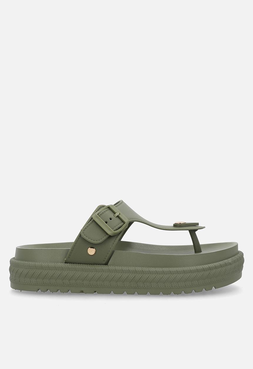 Viabeach - Resort 1 toe thong platform sandal - khaki