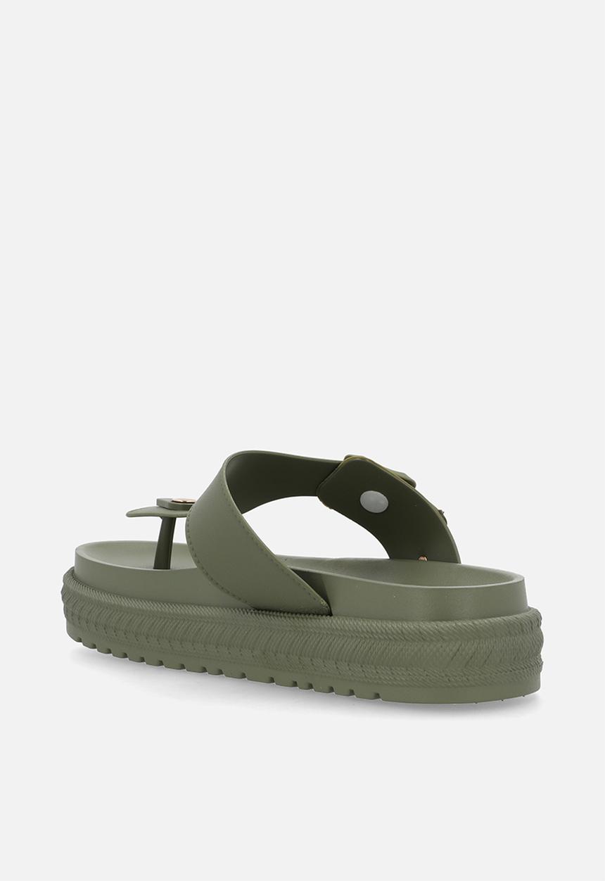 Viabeach - Resort 1 toe thong platform sandal - khaki