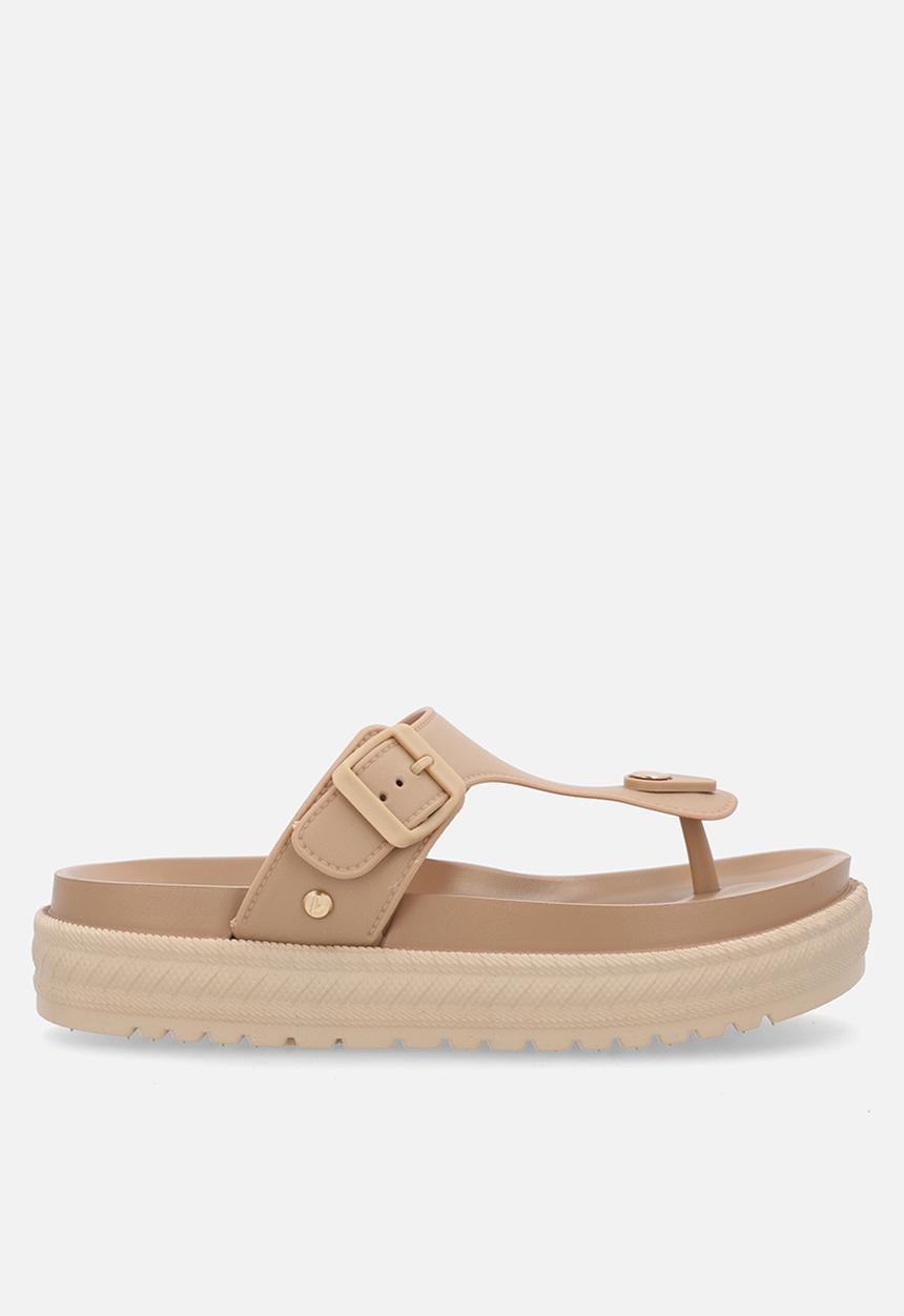 Viabeach - Resort 1 toe thong platform sandal - natural