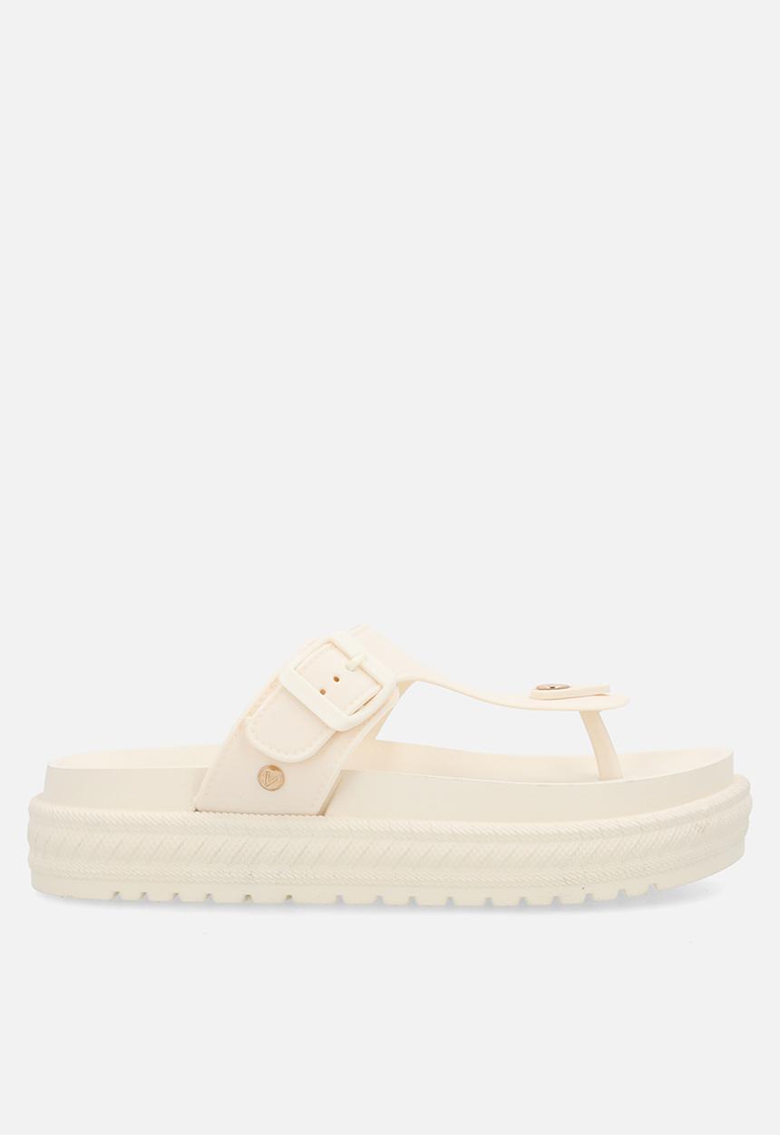 Viabeach - Resort 1 toe thong platform sandal - ivory