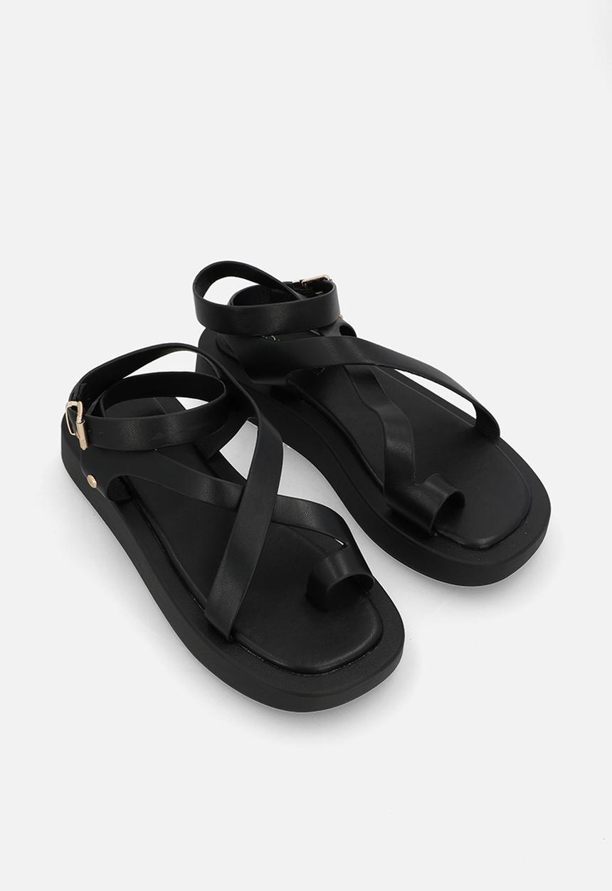 Viabeach - Coconut 39 cross-over thick sandal - black