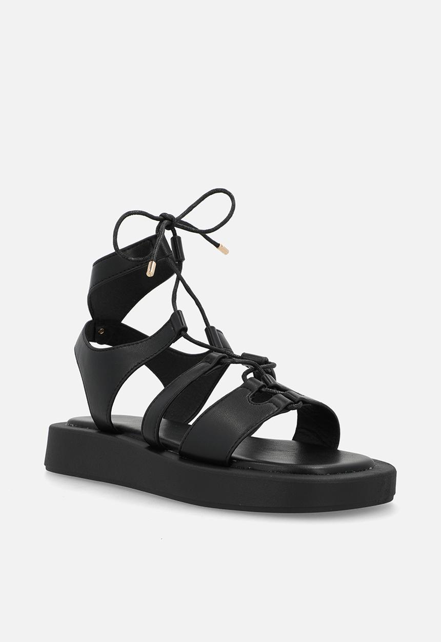 Viabeach - Coconut 36 lace-up thick sandal - black