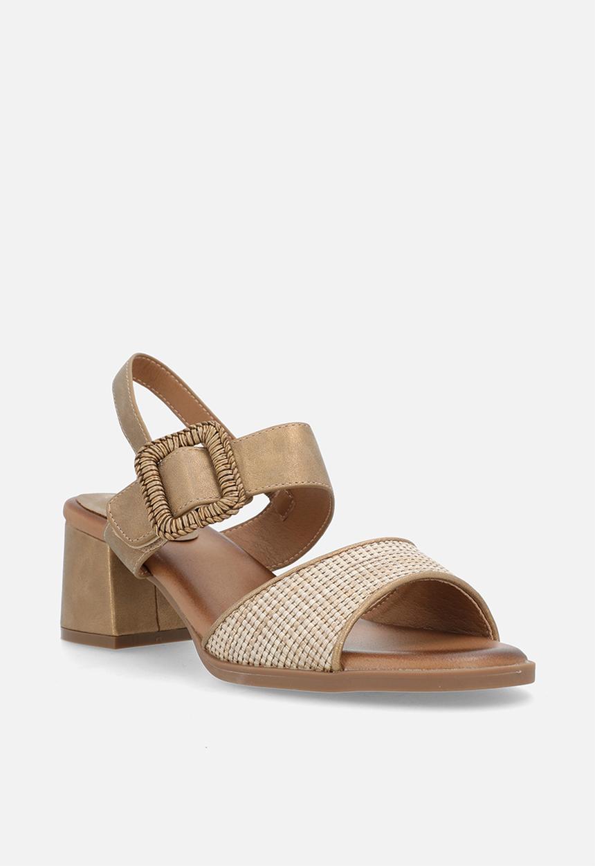 Butterfly Feet - Teegan 1 big buckle slingback heel - bronze