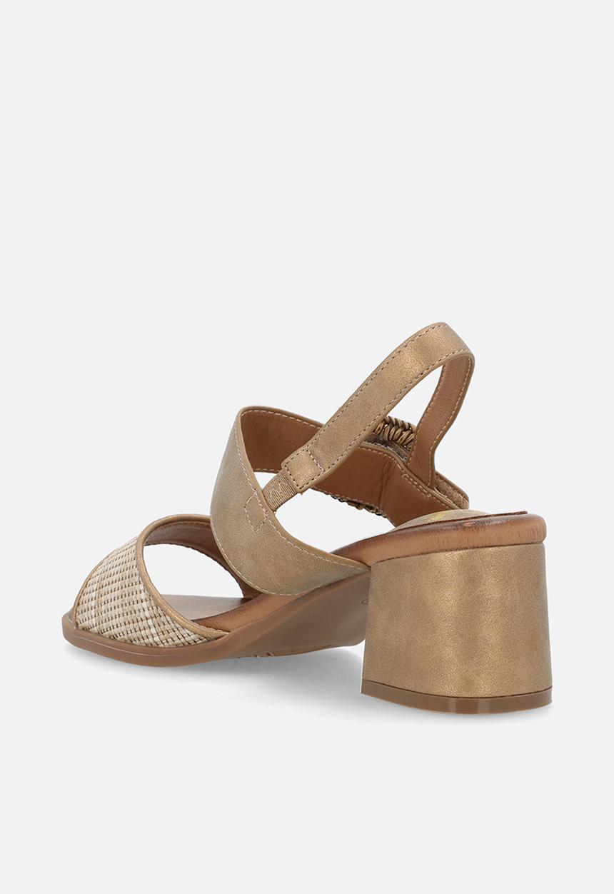 Butterfly Feet - Teegan 1 big buckle slingback heel - bronze