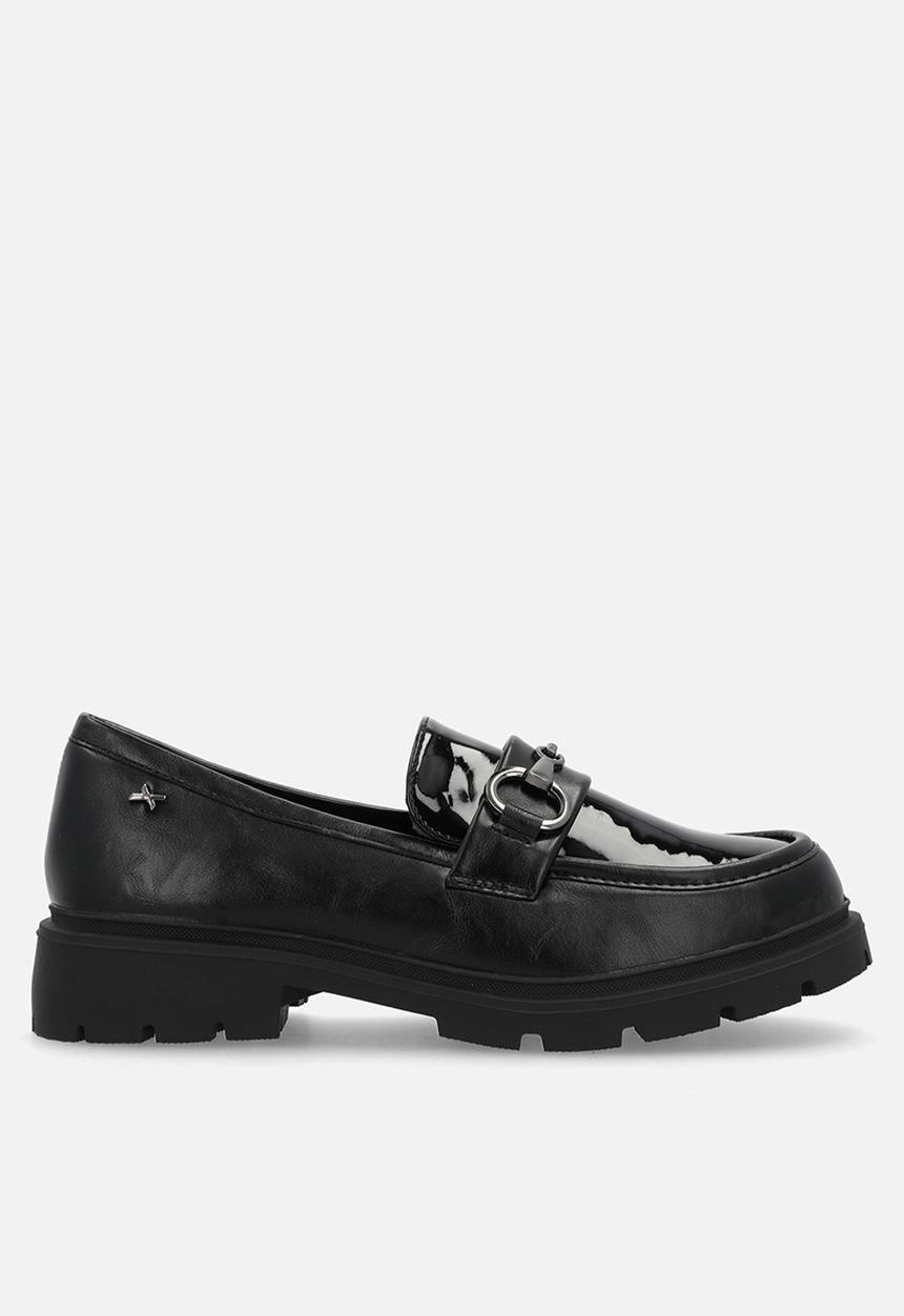 Rock & Co - Coven 4 metal trim combo loafer - black
