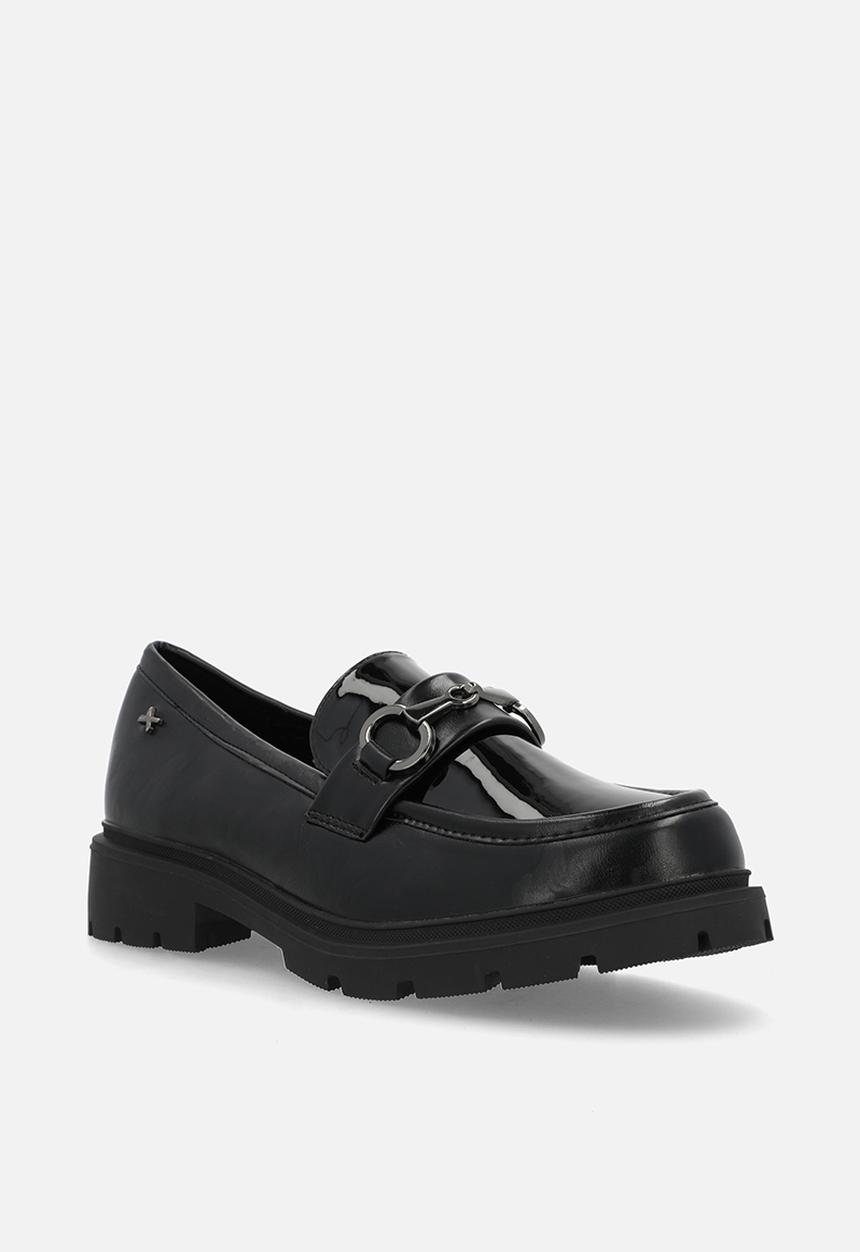 Rock & Co - Coven 4 metal trim combo loafer - black