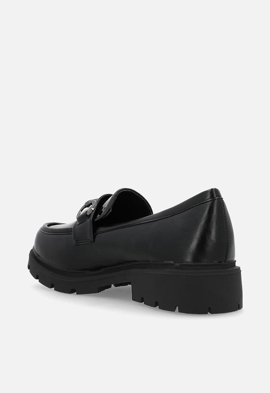 Rock & Co - Coven 4 metal trim combo loafer - black