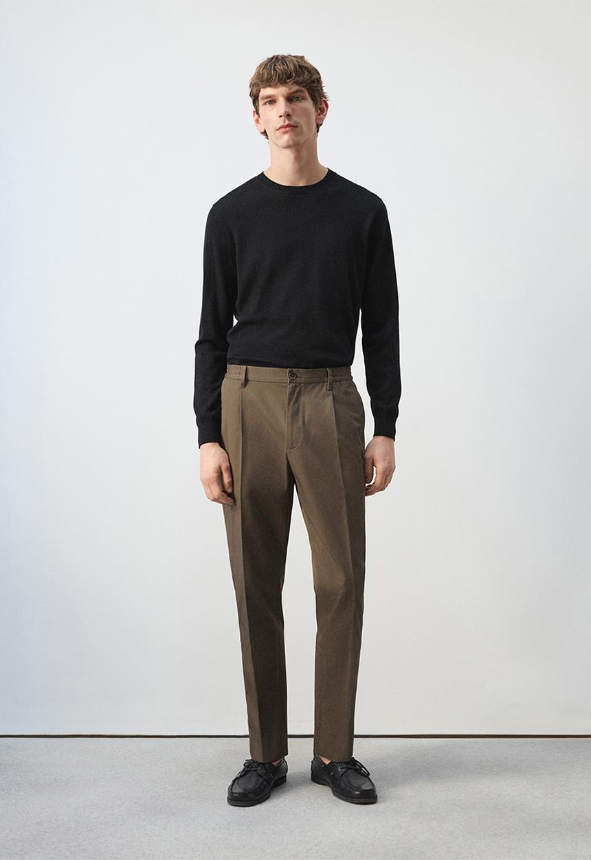 MANGO - Trousers Roberto2 - Brown