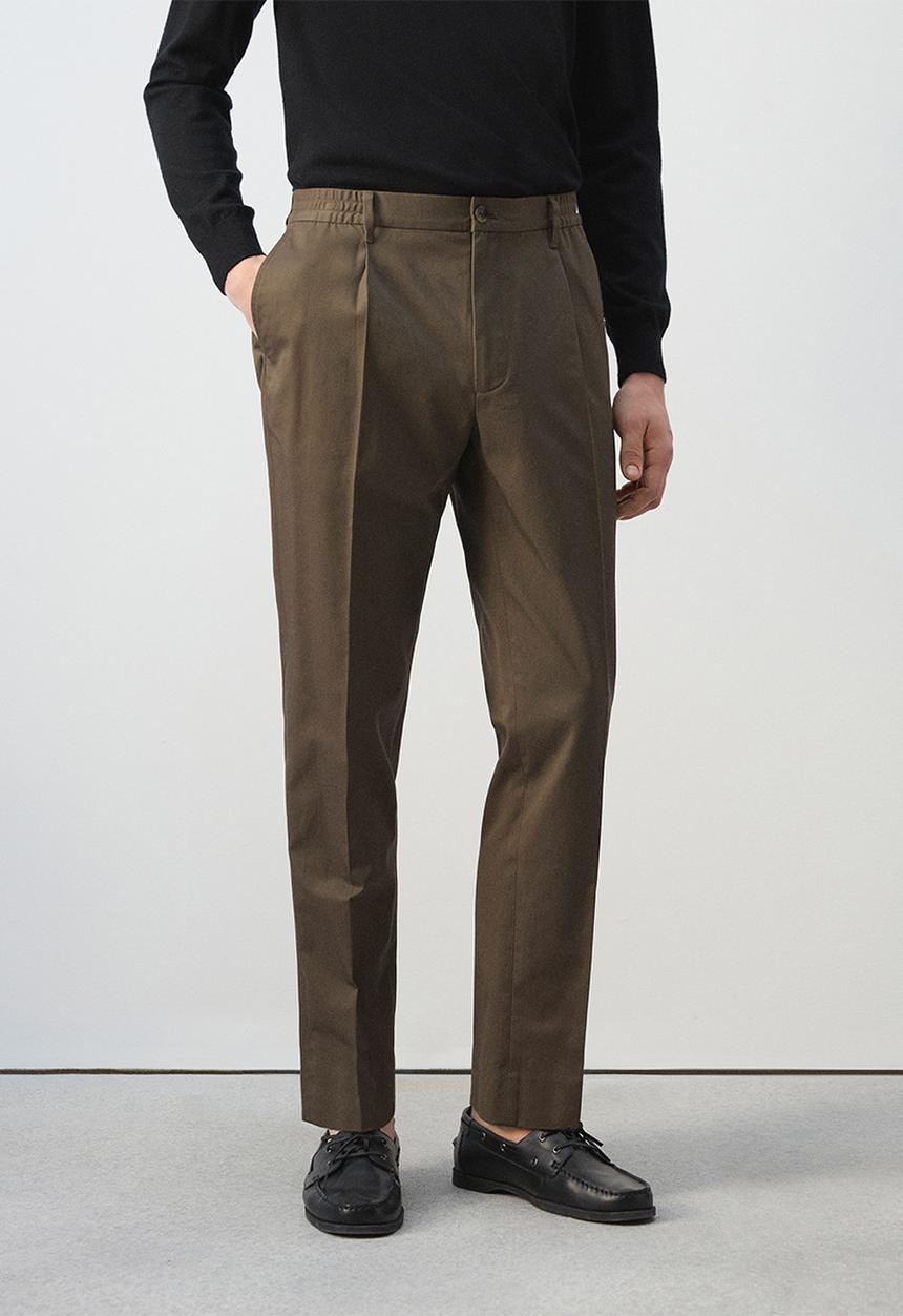 MANGO - Trousers Roberto2 - Brown