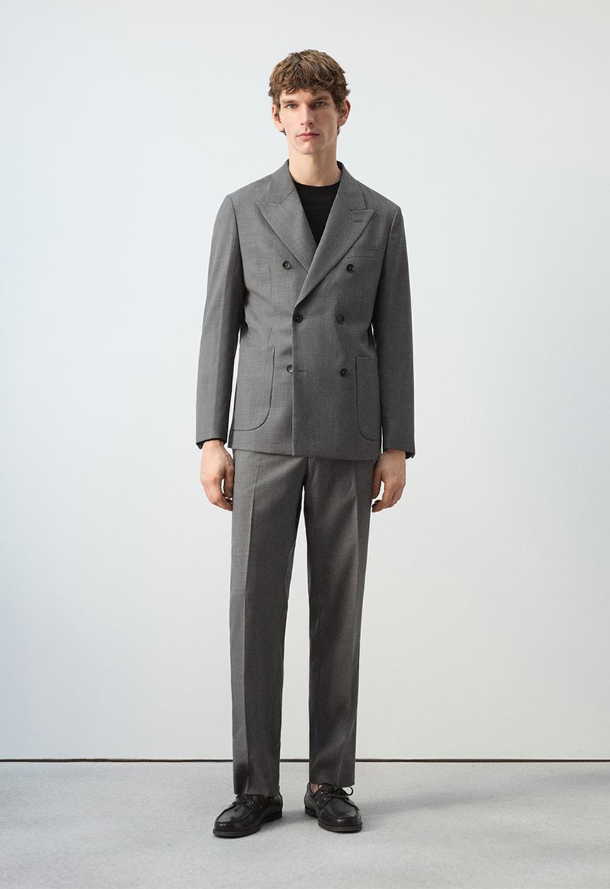 MANGO - Trousers Ricardo - Gray