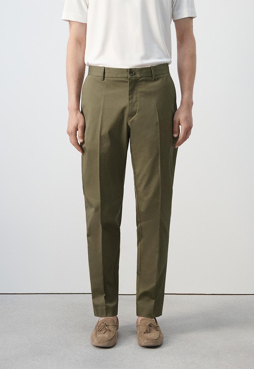 MANGO - Trousers Dublino - Dark Green