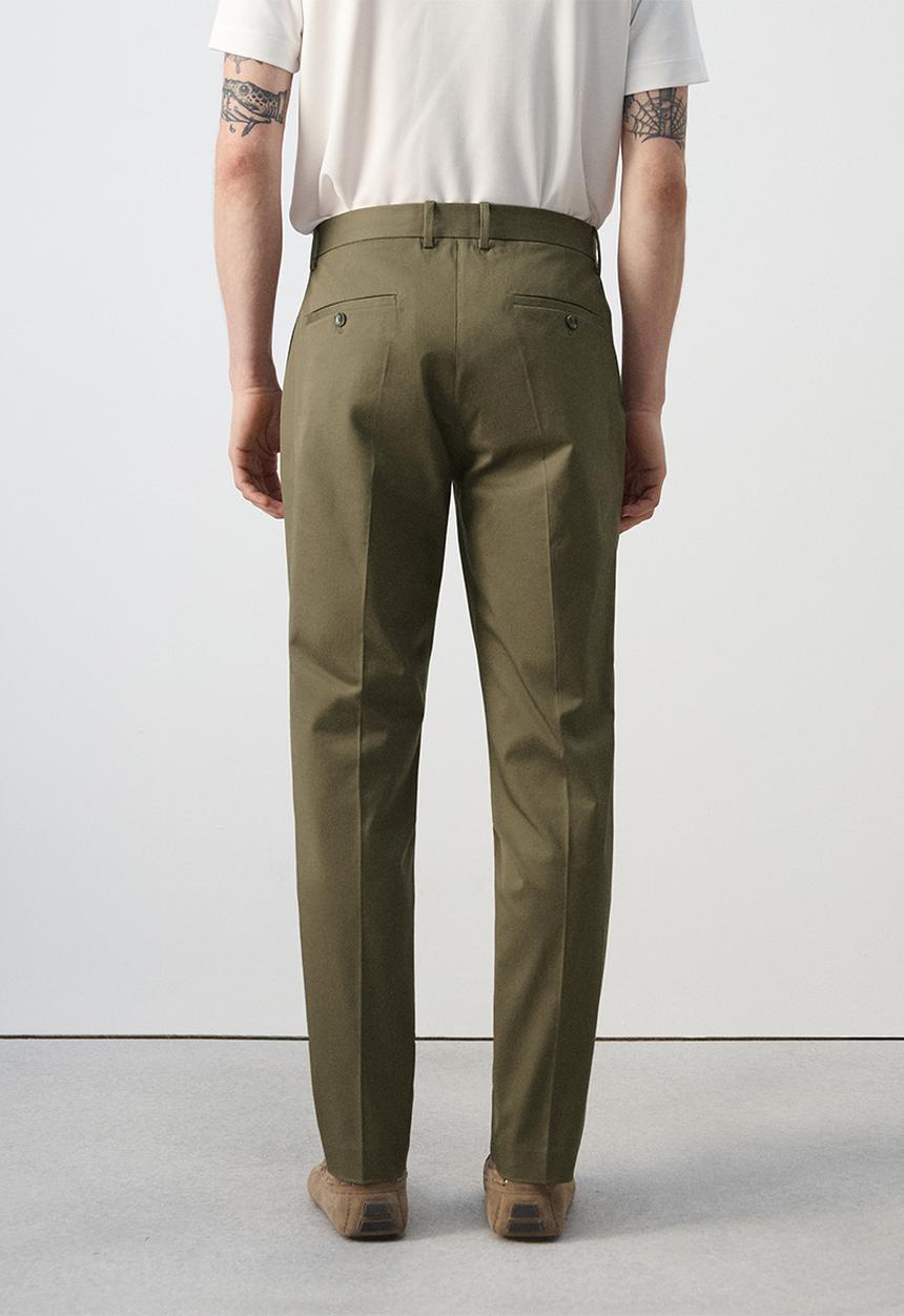 MANGO - Trousers Dublino - Dark Green