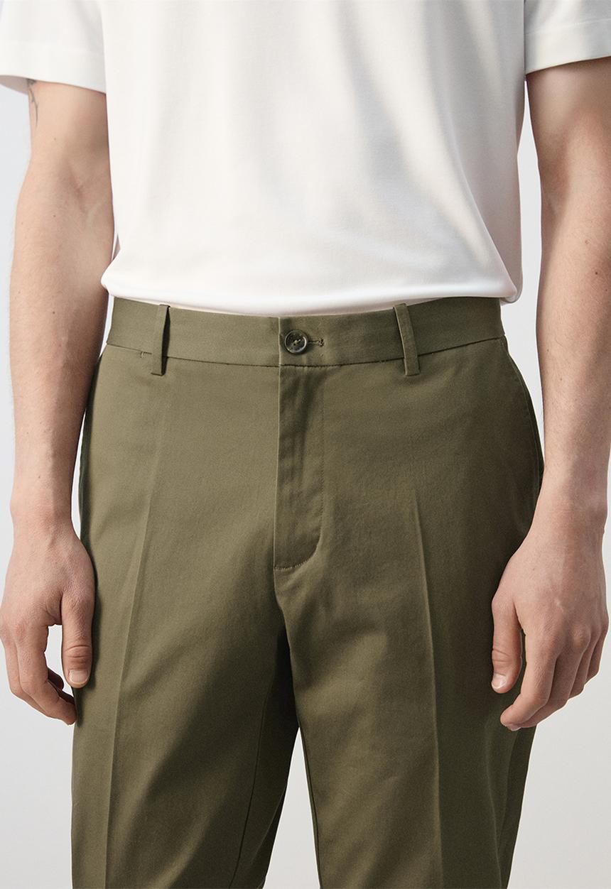 MANGO - Trousers Dublino - Dark Green