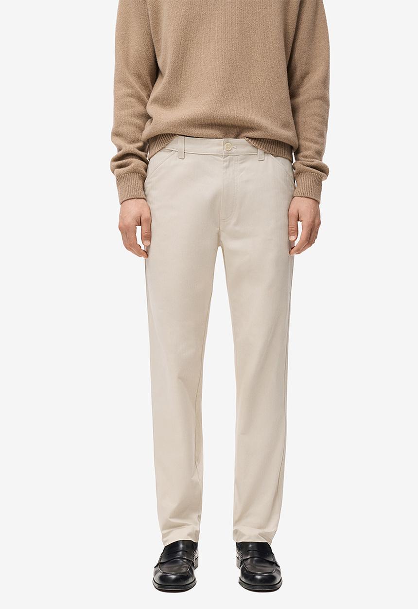 MANGO - Trousers Oren - Light/Pastel Brown