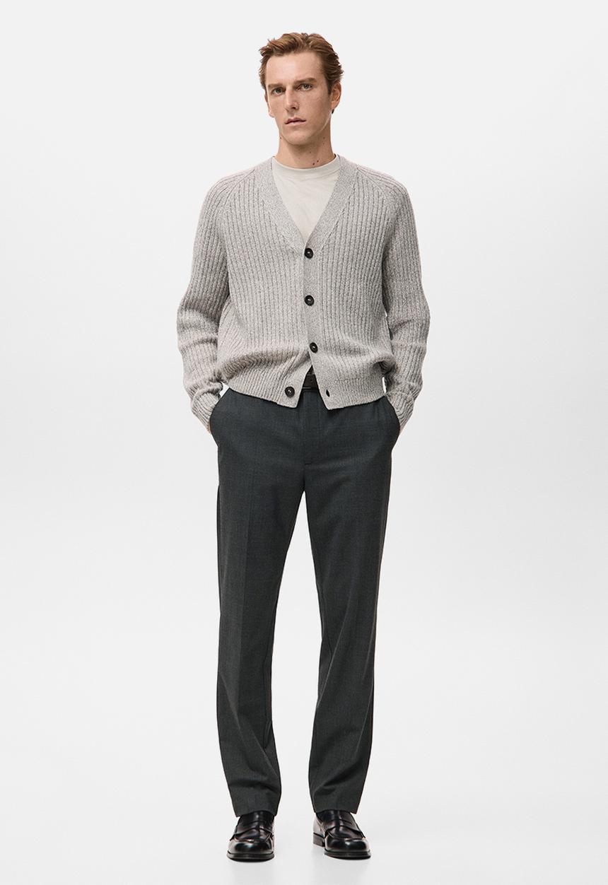 MANGO - Trousers Atlas - Dark Grey