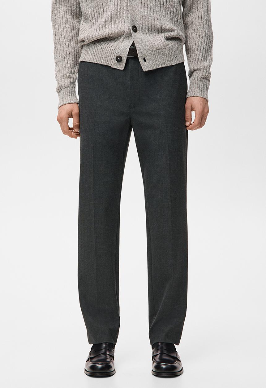 MANGO - Trousers Atlas - Dark Grey