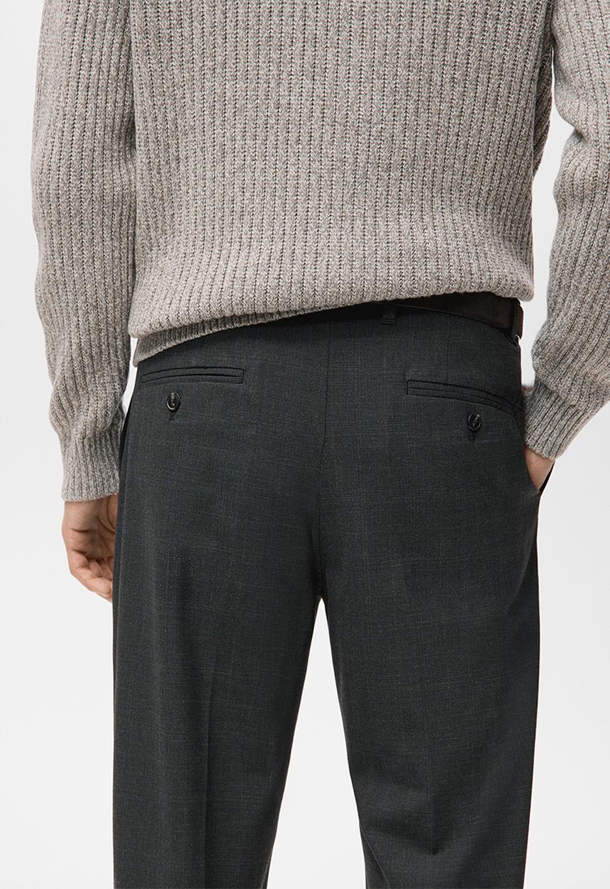 MANGO - Trousers Atlas - Dark Grey